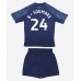 Leicester City Boubakary Soumare #24 Bortedraktsett Barn 2025-26 Korte ermer (+ Korte bukser)